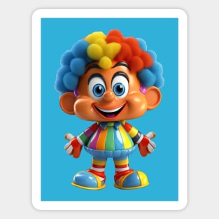 Cute 3D Adorable Clown Magnet